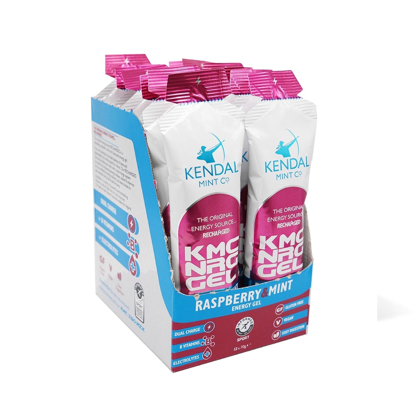 KMC NRG GEL Raspberry & Mint Energy Gel 70g-0