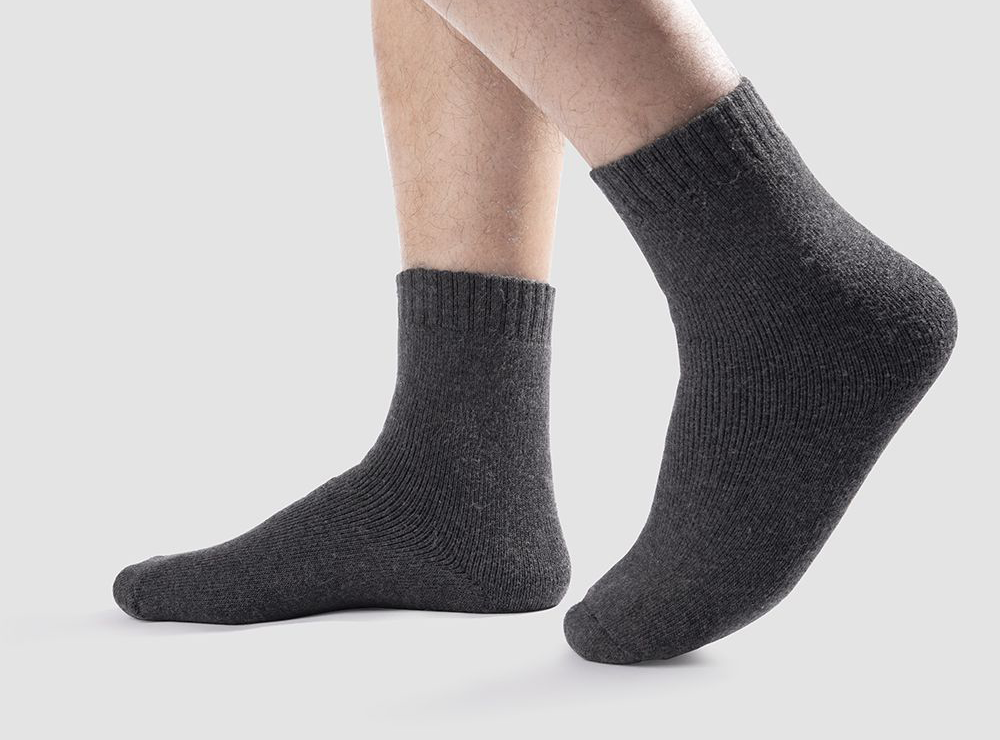 FitVille Warm Cozy Wool Socks Pack of 3 (Unisex)-1