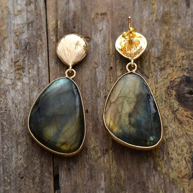 Labradorite Drop Earrings-1