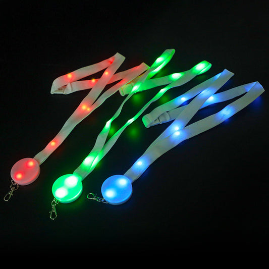 Remote Controlled Nylon Light Up LED Lanyard-0