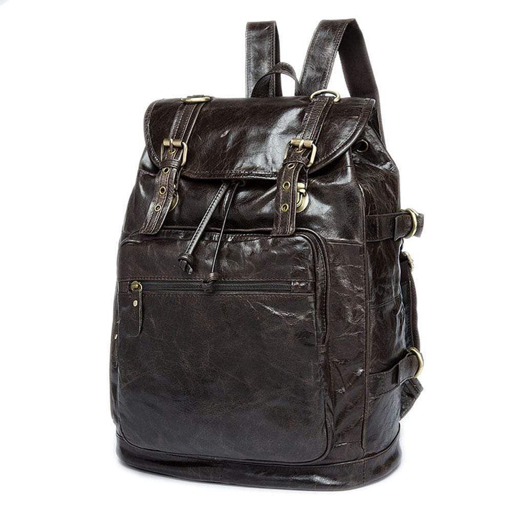 Leather backpack-1