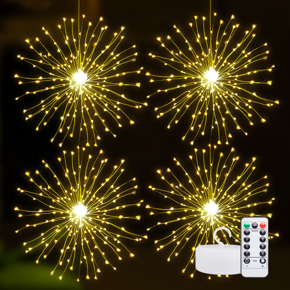 Warm White Firework Lights Christmas Decoration-0