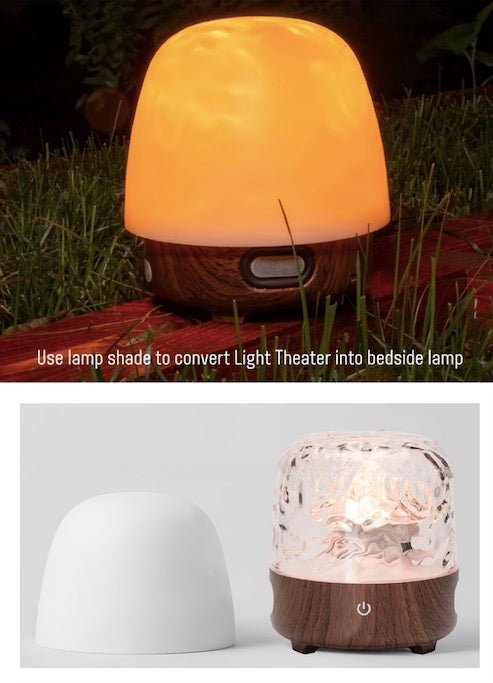 Light Theatre: Ambient Light With Stereo Speaker, Ripple Sunset Aurora Projector All-in-1-7