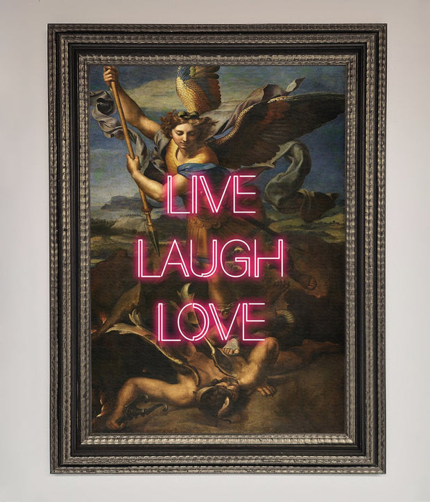Live Laugh Love Quote Framed Poster-13