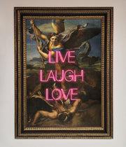 Live Laugh Love Quote Framed Poster-11