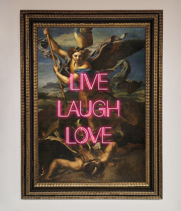 Live Laugh Love Quote Framed Poster-11