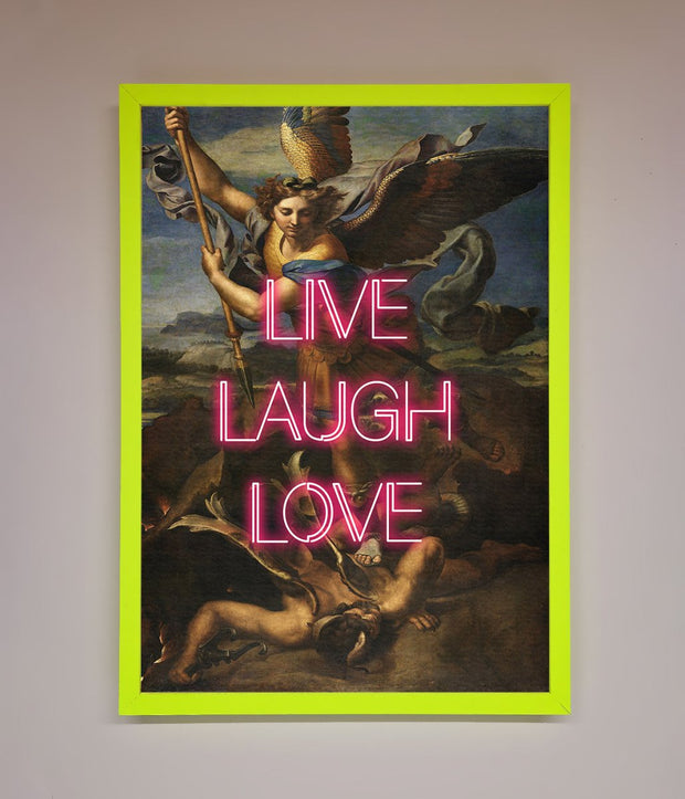 Live Laugh Love Quote Framed Poster-7