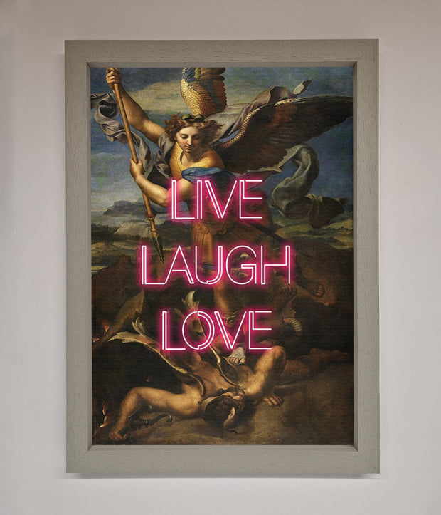 Live Laugh Love Quote Framed Poster-3