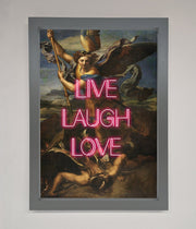 Live Laugh Love Quote Framed Poster-4