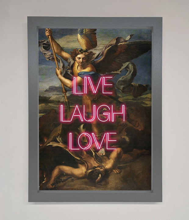 Live Laugh Love Quote Framed Poster-4