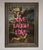 Live Laugh Love Quote Framed Poster-10