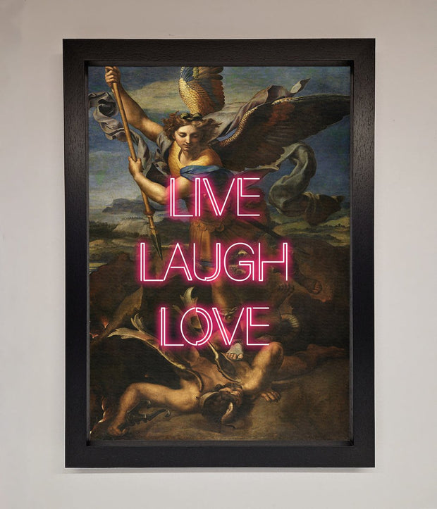 Live Laugh Love Quote Framed Poster-1