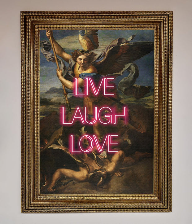 Live Laugh Love Quote Framed Poster-9