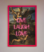 Live Laugh Love Quote Framed Poster-0