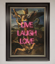 Live Laugh Love Quote Framed Poster-16