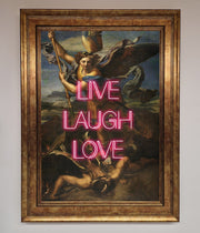 Live Laugh Love Quote Framed Poster-12