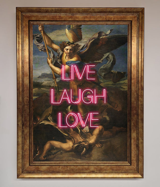 Live Laugh Love Quote Framed Poster-12
