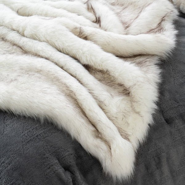 Luxury Faux Fox Fur Blanket-1