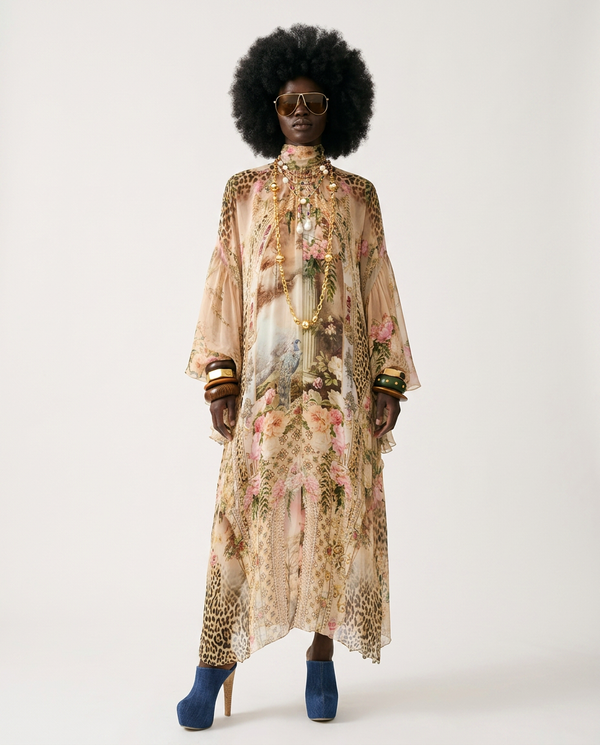 Wanderlust Printed Loose Maxi Dress-0