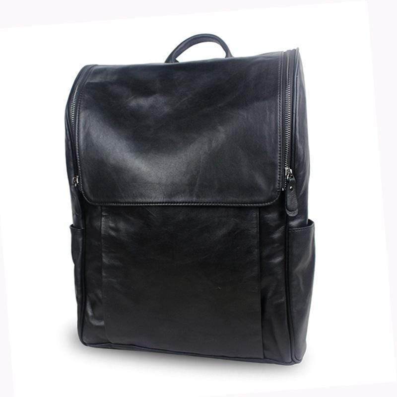 Men's Leather backpack-6