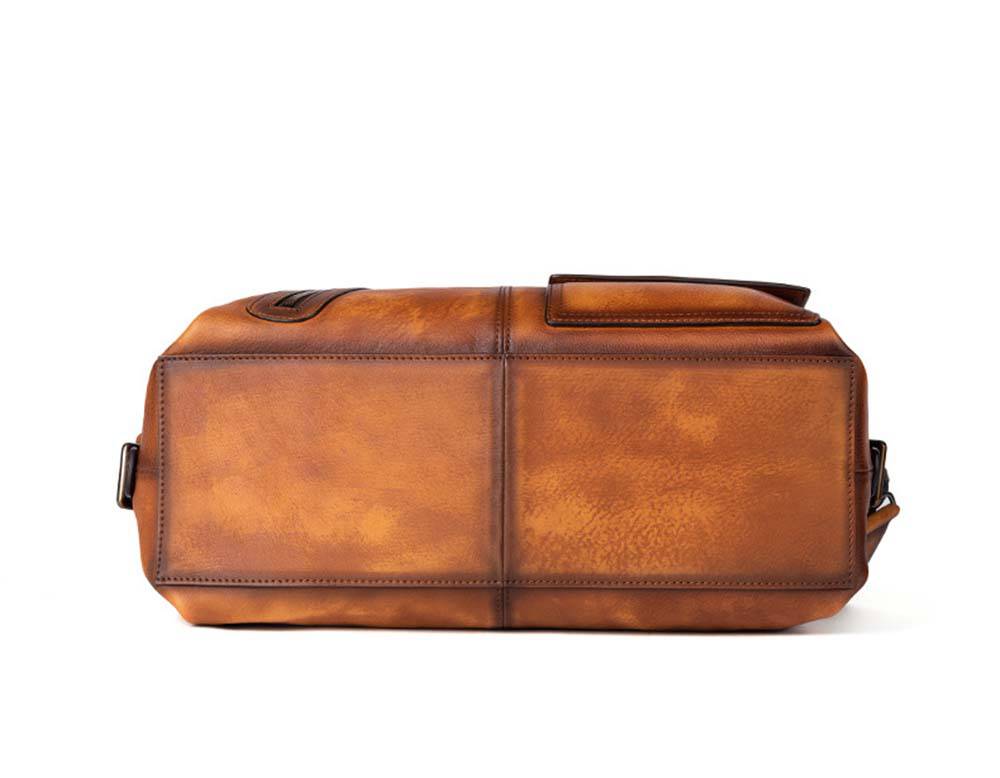 Mens Vintage Leather Buiness Briefcase Shoulder Bag 2530-3