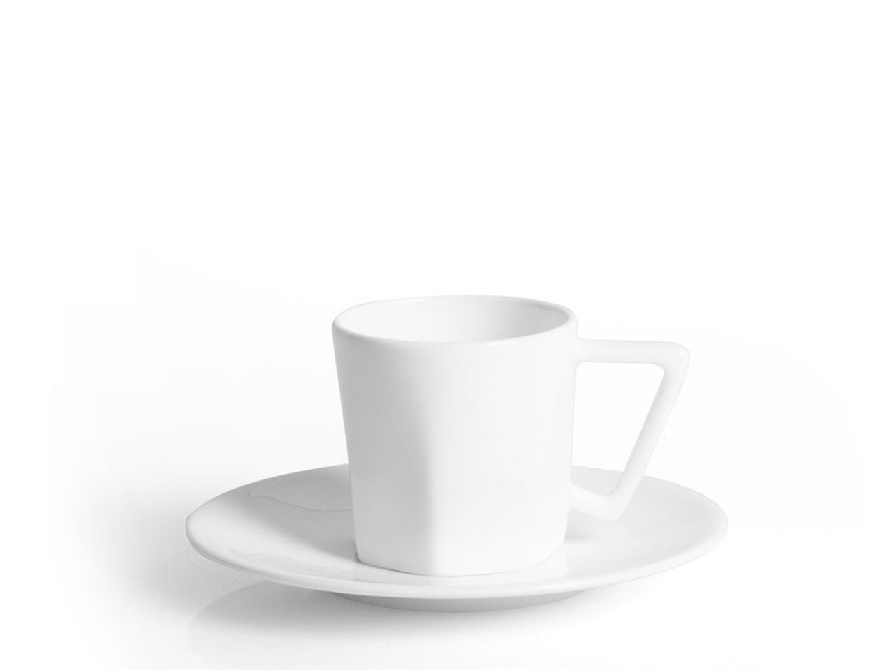 Mislina Coffee Cup and Saucer - White - 90 cc-0