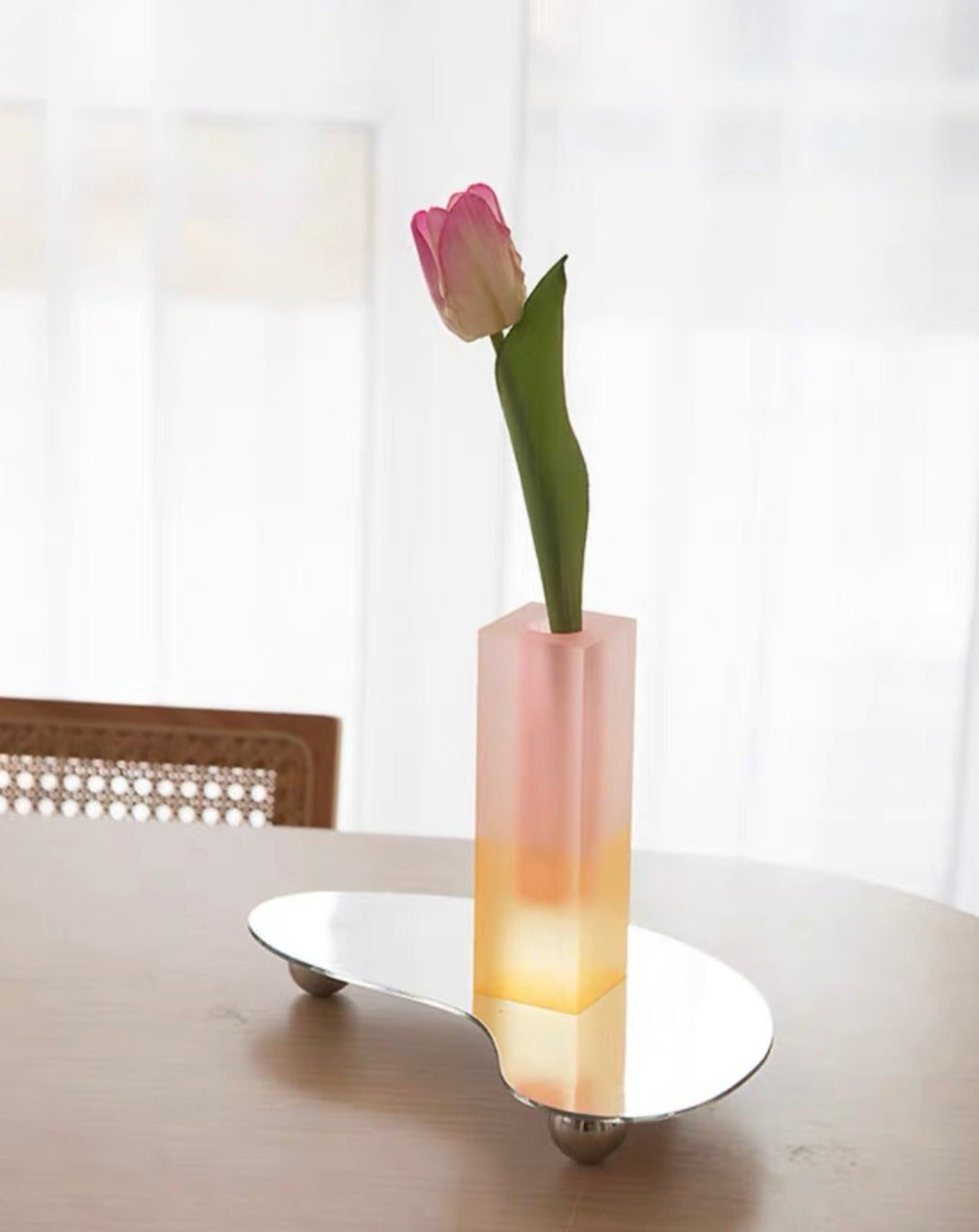 Iridescence Vase - Modern Whimsical Eclectic Decorative Table Setting Centerpiece Vase-4