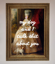 My Dog And I Framed Poster-10
