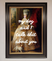 My Dog And I Framed Poster-18