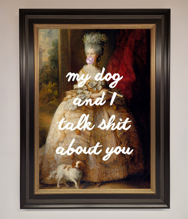 My Dog And I Framed Poster-18