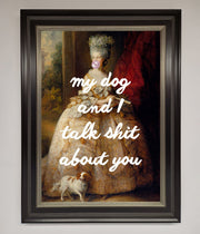 My Dog And I Framed Poster-17