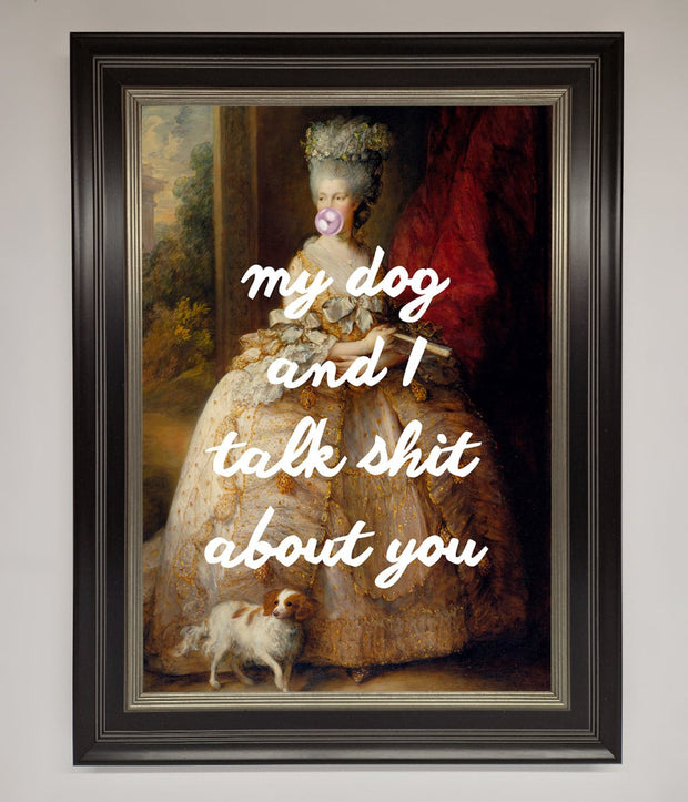 My Dog And I Framed Poster-17
