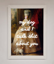 My Dog And I Framed Poster-2
