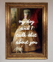 My Dog And I Framed Poster-13