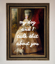 My Dog And I Framed Poster-12