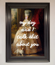 My Dog And I Framed Poster-16
