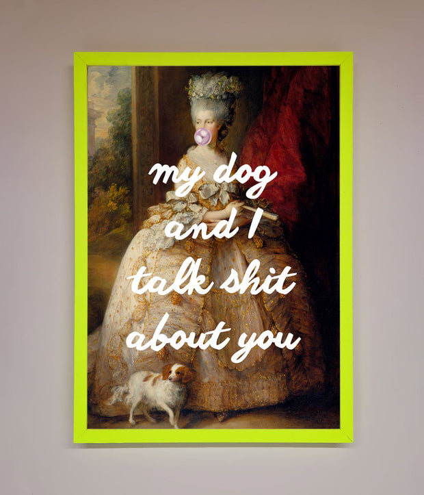 My Dog And I Framed Poster-8