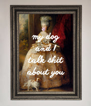 My Dog And I Framed Poster-14
