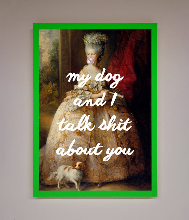 My Dog And I Framed Poster-9