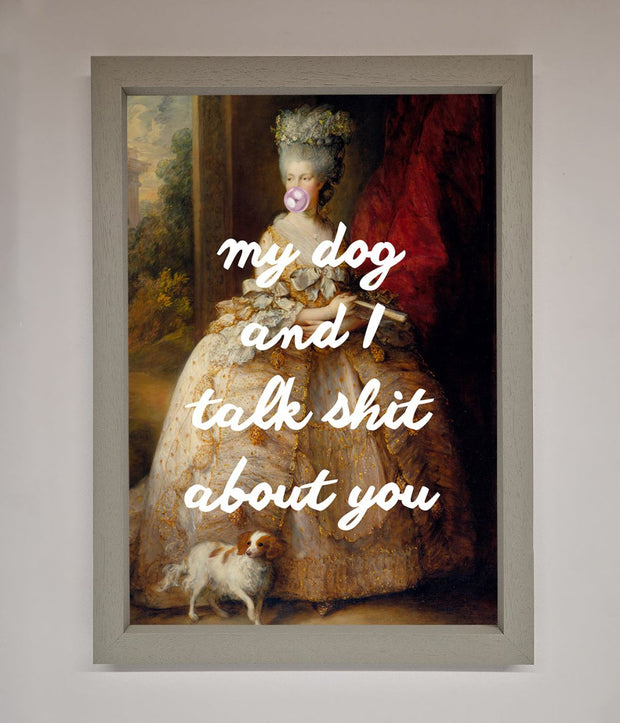 My Dog And I Framed Poster-3