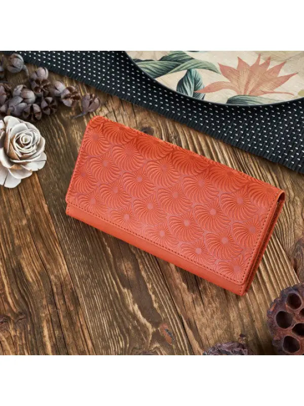 Natural Leather Women's Wallet-5