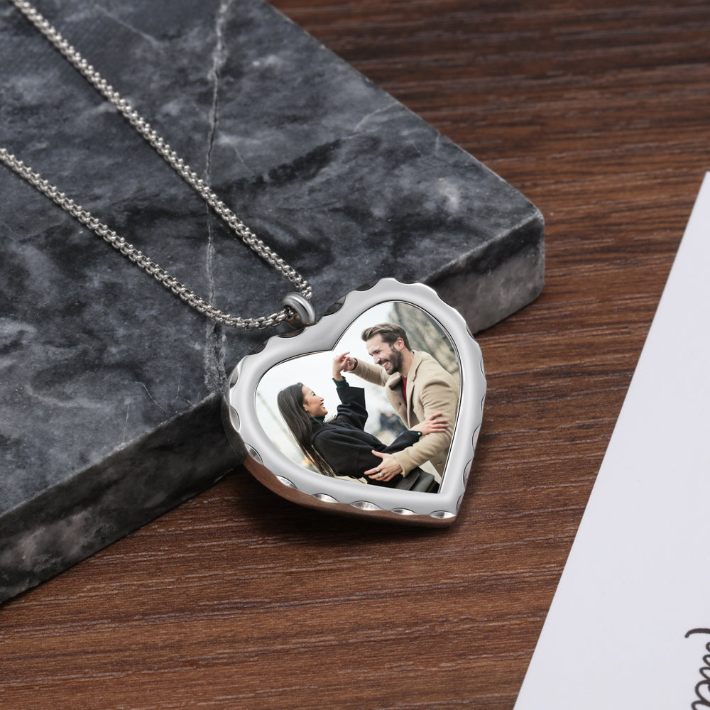 Stainless Steel Photo Necklace-2