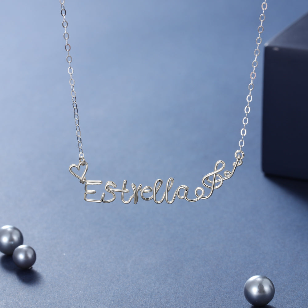 925 Sterling silver Name Necklace-0