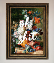 Oh Sh*t quote Framed Poster-0