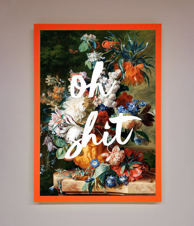 Oh Sh*t quote Framed Poster-11