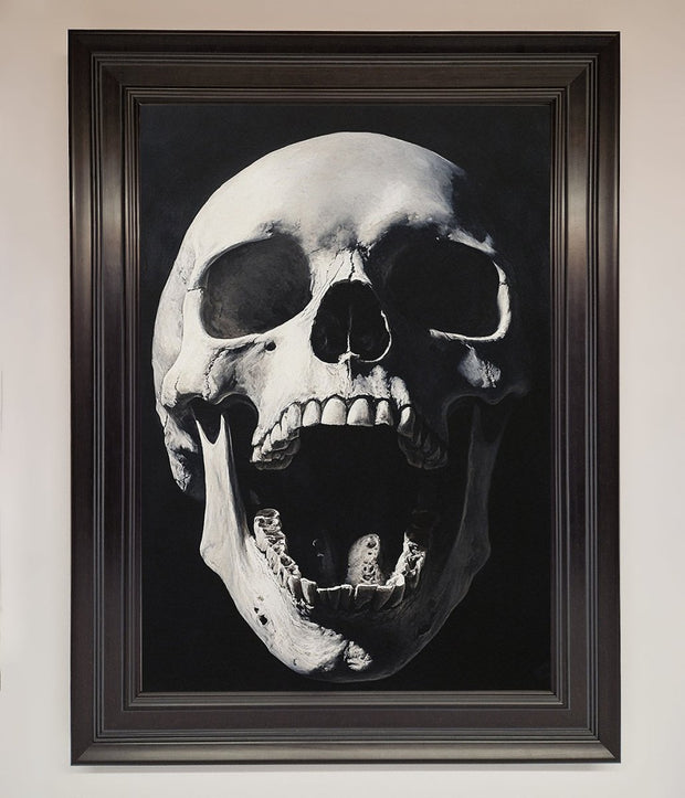 Open Mouth Skull Framed Poster-16