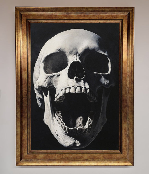 Open Mouth Skull Framed Poster-13