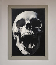 Open Mouth Skull Framed Poster-0