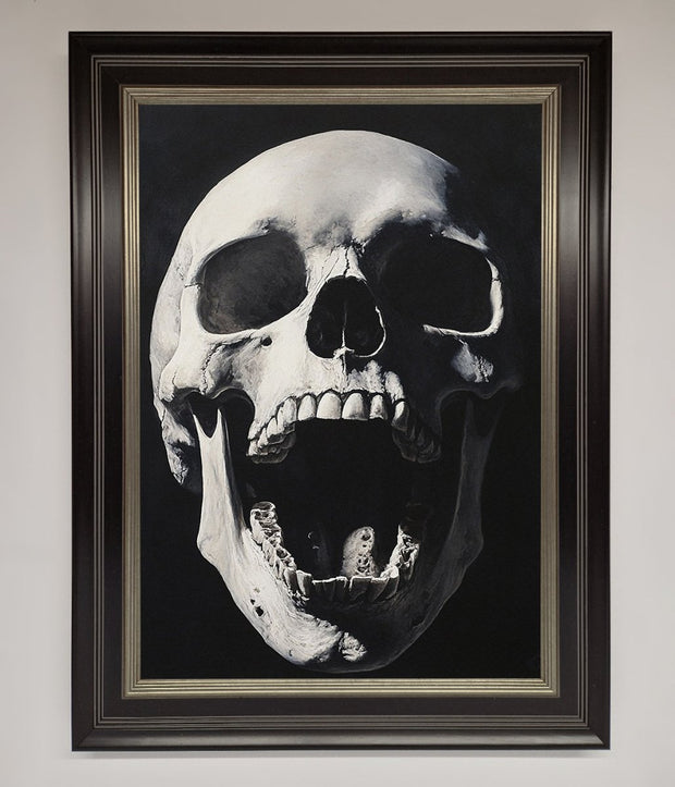 Open Mouth Skull Framed Poster-17