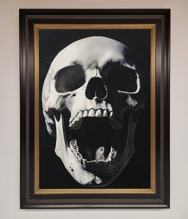 Open Mouth Skull Framed Poster-18